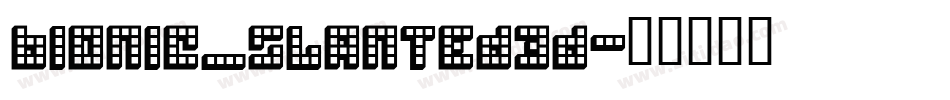 Bionic_slanted3d字体转换