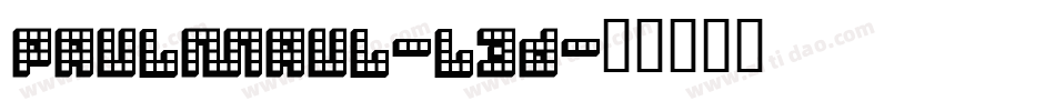 Paulmaul-l3d字体转换