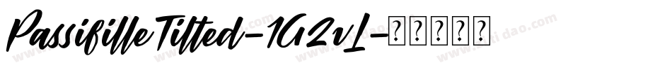 PassifilleTilted-1G2vL字体转换