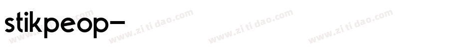 stikpeop字体转换