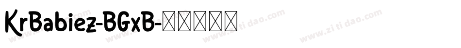 KrBabiez-BGxB字体转换