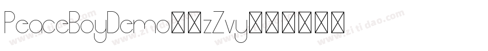 PeaceBoyDemo-3zZvy字体转换