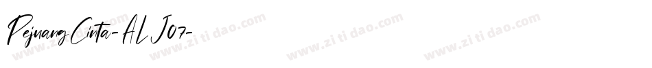 PejuangCinta-ALJ07字体转换