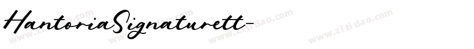 HantoriaSignaturett字体转换