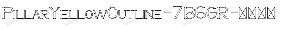 PillarYellowOutline-7B6GR字体转换