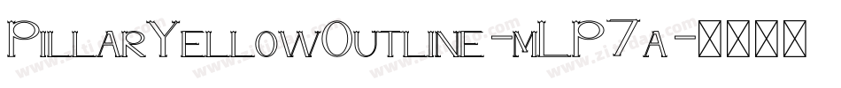 PillarYellowOutline-mLP7a字体转换