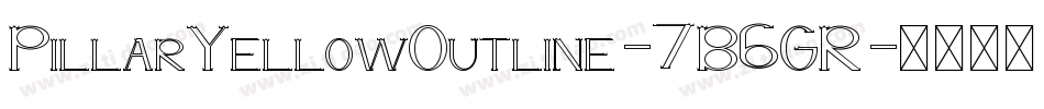 PillarYellowOutline-7B6GR字体转换