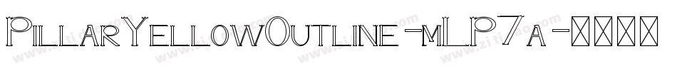 PillarYellowOutline-mLP7a字体转换