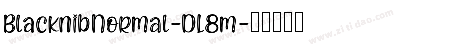 BlacknibNormal-DL8m字体转换