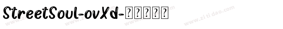StreetSoul-ovXd字体转换