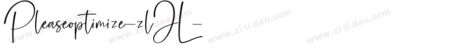 Pleaseoptimize-zlJL字体转换
