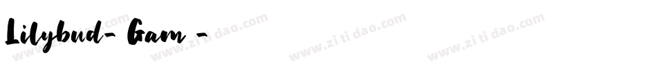 Lilybud-1Gam4字体转换