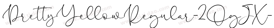 PrettyYellowRegular-2OgJX字体转换