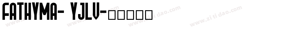 Fathyma-6YjLv字体转换