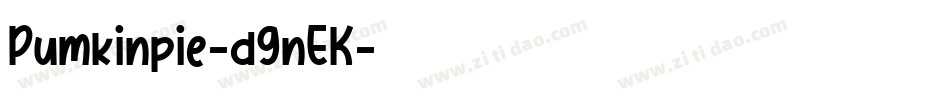 Pumkinpie-d9nEK字体转换