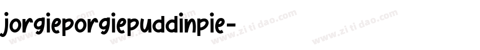 jorgieporgiepuddinpie字体转换
