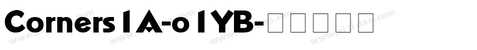 Corners1A-o1YB字体转换