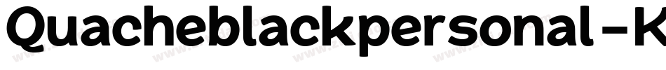 Quacheblackpersonal-K7JnA字体转换
