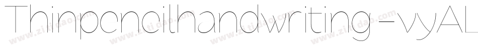 Thinpencilhandwriting-vyAL字体转换