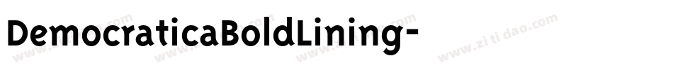 DemocraticaBoldLining字体转换