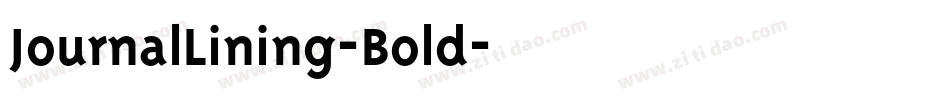 JournalLining-Bold字体转换