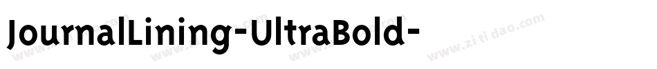 JournalLining-UltraBold字体转换
