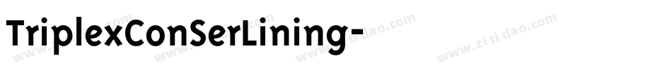 TriplexConSerLining字体转换