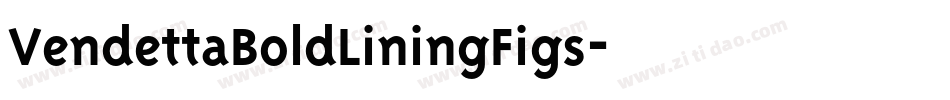 VendettaBoldLiningFigs字体转换