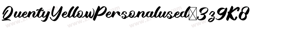 QuentyYellowPersonalused-3z9K8字体转换