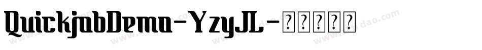 QuickjobDemo-YzyJL字体转换