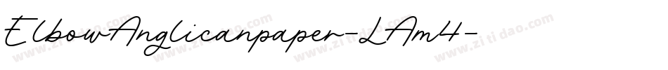 ElbowAnglicanpaper-LAm4字体转换