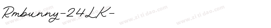 Rmbunny-24LK字体转换
