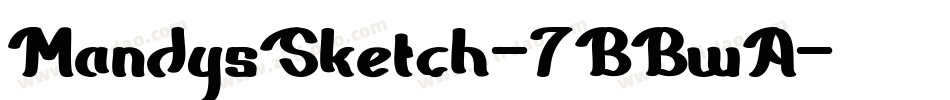 MandysSketch-7BBwA字体转换