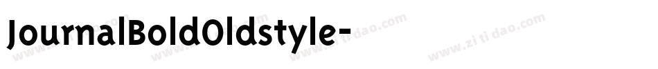 JournalBoldOldstyle字体转换
