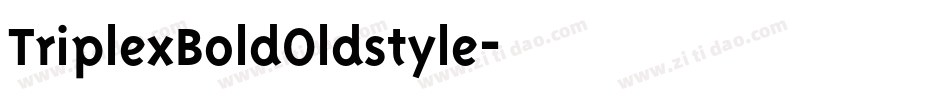 TriplexBoldOldstyle字体转换