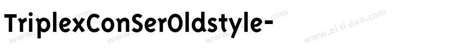 TriplexConSerOldstyle字体转换