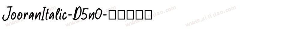 JooranItalic-D5n0字体转换