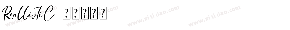 ReallistiC字体转换