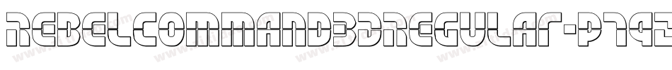 RebelCommand3DRegular-p79ZK字体转换