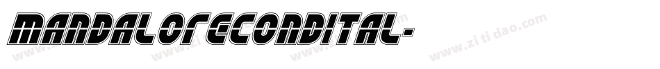 mandalorecondital字体转换
