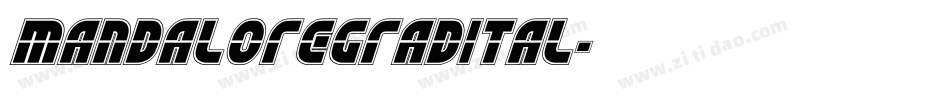mandaloregradital字体转换