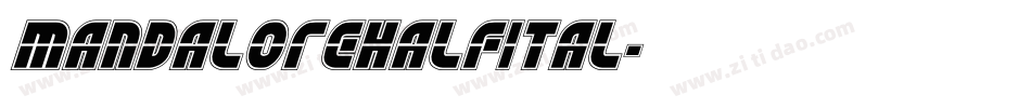 mandalorehalfital字体转换