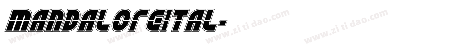 mandaloreital字体转换