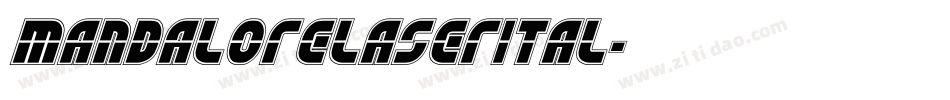 mandalorelaserital字体转换