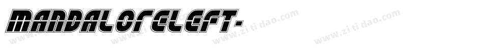 mandaloreleft字体转换