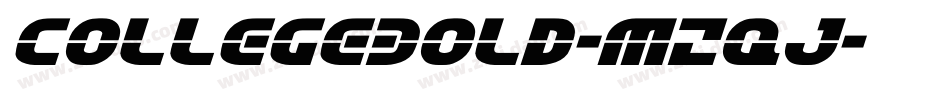 CollegeBold-MZqJ字体转换
