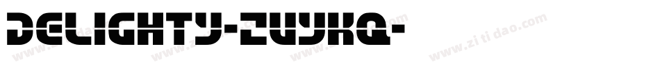 Delighty-ZVyKq字体转换