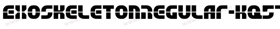 ExoskeletonRegular-Kq57字体转换