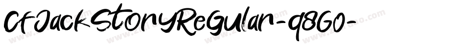 CfJackStoryRegular-q8G0字体转换
