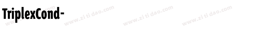 TriplexCond字体转换